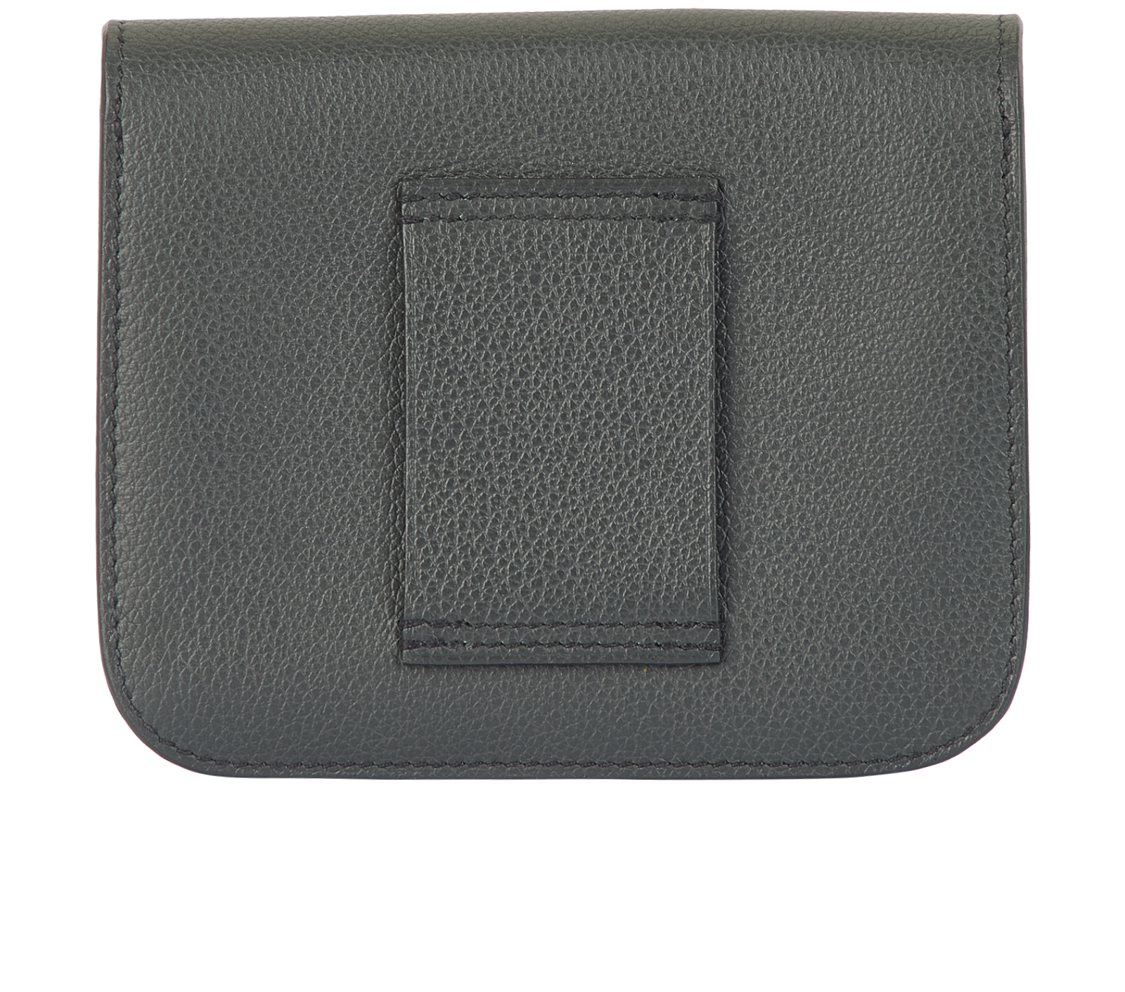 Hermes Constance Slim Wallet, &pound;1,850, Accessories, Grey, Leather, Back view